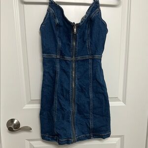 American Eagle Outfitters Blue Denim Dress